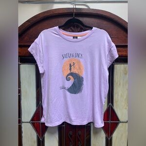 Purple Sally & Jack Graphic Nightmare Before Christmas T-Shirt